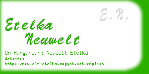 etelka neuwelt business card